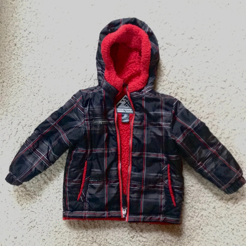 Boys ZeroXposur fleece lined coat - size S - 4
